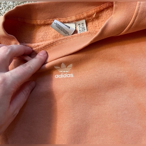 Adidas Adicolor Essentials Sweatsuit Matching Set Peach - Picture 12 of 16